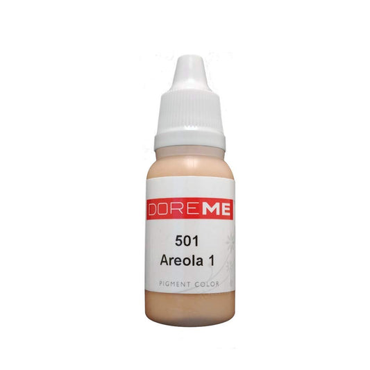Doreme camouflage areola pigment ink swatches for realistic color match.