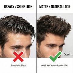 Dorsh New Revolution hair texture powder easy application on dry hair