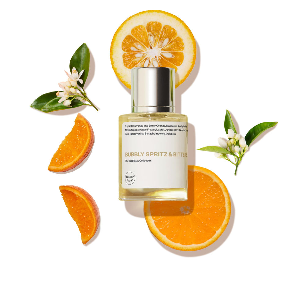 Dossier Bubbly Spritz bottle front view for daily wear