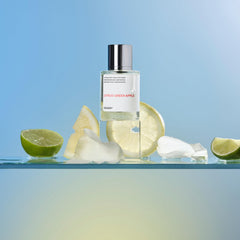 Dossier Citrus Green Apple bottle being poured, suggesting a refreshing daily wear.