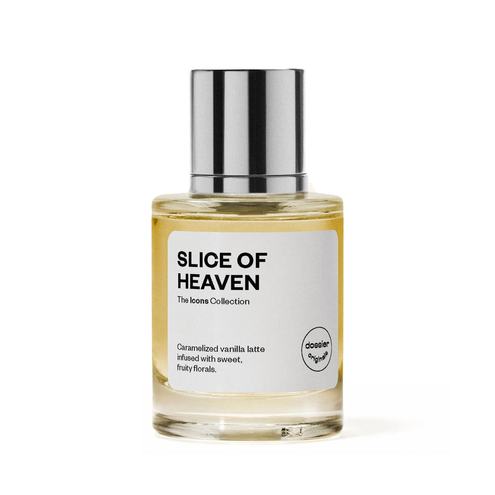Dossier Slice of Heaven cap closeup showcasing premium finish and refined scent craft