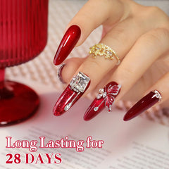 Double Rhythm at-home manicure setup suggests salon-like results.
