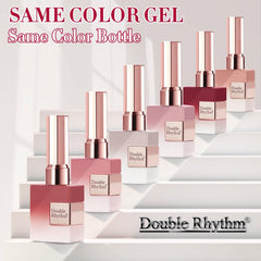 Double Rhythm base coat bottle ready to prime nails for longer wear.