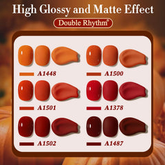 Double Rhythm base coat and top coat setup for a smooth manicure.