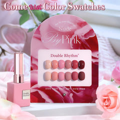 Double Rhythm burgundy gel polish 15ml close-up for rich color application