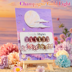 Double Rhythm gel polish kit packaging for at home manicure.