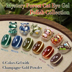 Double Rhythm navy bottle Cat Eye gel polish delivers depth with magnetic shimmer.