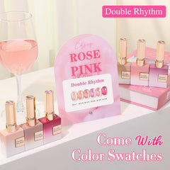 Double Rhythm Cat Eye Rose T6-32 bottle side view highlights magnetic shimmer potential.