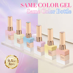 Double Rhythm color swatches showing shade range for planning manicures