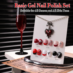 Double Rhythm nail art at home with shimmering gel polish kit