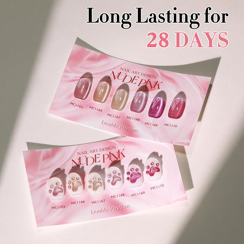 Double Rhythm beginner-friendly gel polish set for easy at-home nail art.