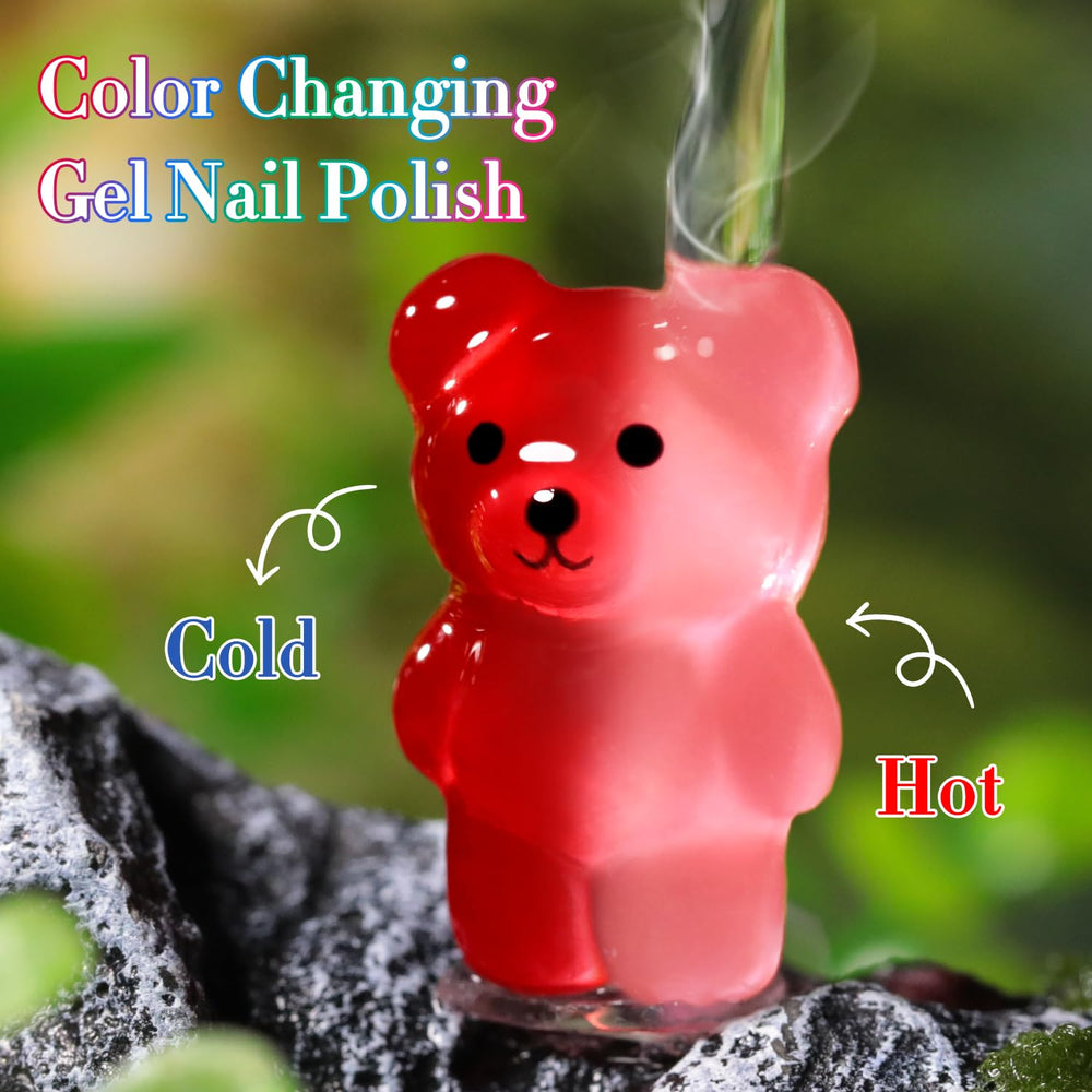 Double Rhythm green color-changing gel polish for all-season looks.