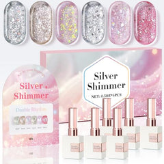 Double Rhythm rose-t6-35 gel polish bottle showing a rose shade in 15 ml size