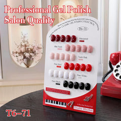Double Rhythm gel polish applied with base coat for smooth, durable coverage