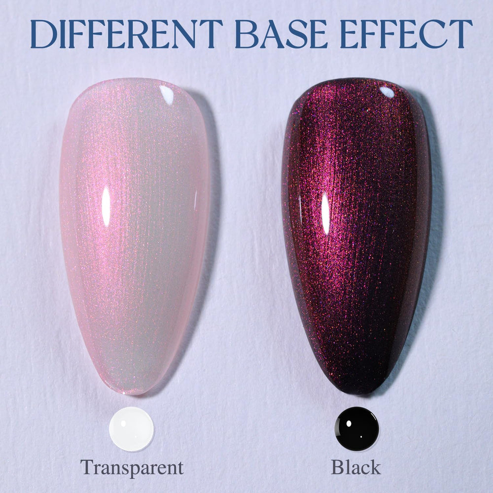 Double Rhythm Purple jelly gel polish for bold style.