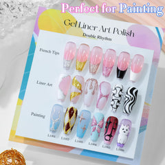 Double Rhythm layered coats deliver durable, glossy nail finish.