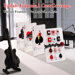 Double Rhythm set cured under LED light for salon-like shine at home