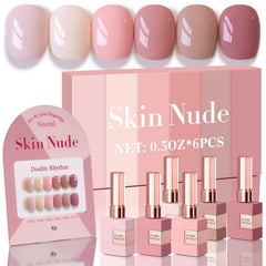 Double Rhythm light gel polish set delivers quick, glossy nails at home.