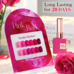 Double Rhythm low-odor gel formula for comfortable at-home manicures.