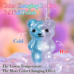 Double Rhythm magnet and holographic reflectivity enhancing nail art in any lighting