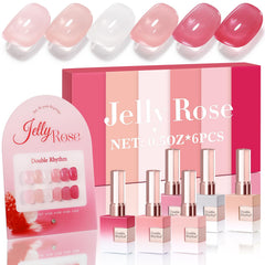Double Rhythm milky white gel polish bottle for a smooth, even manicure.