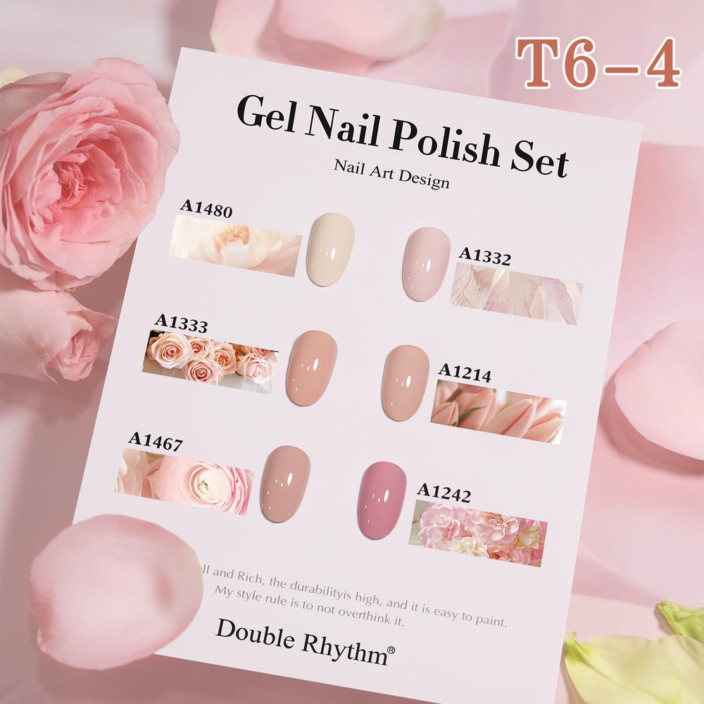 Double Rhythm at-home nail art display shows easy design options.