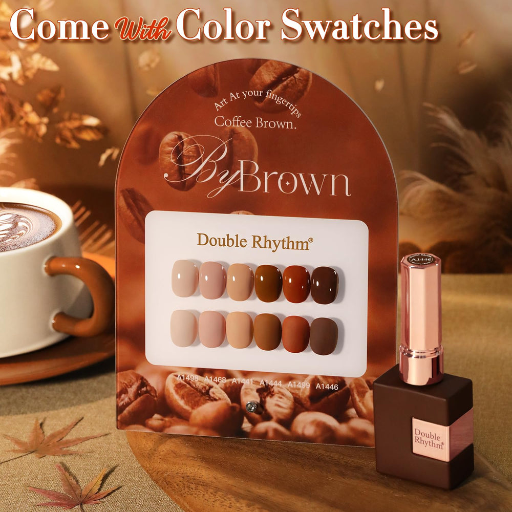 Double Rhythm nude gel polish bottle for a subtle everyday look