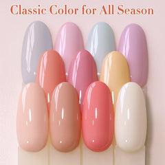 Gel polish bottle from Double Rhythm being shaken or warmed for consistency.