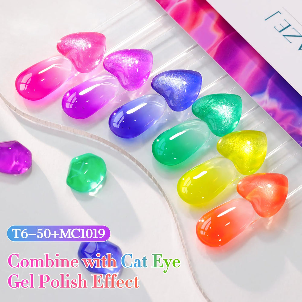 Shake before use cue for best results with Double Rhythm gel polish