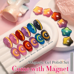 Double Rhythm shimmer finish image shows professional-looking nails achievable at home.