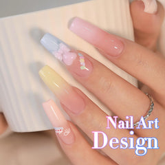 Double Rhythm glossy nails reflecting light for salon-style finish