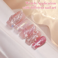 Double Rhythm soak-off gel polish ready for easy removal at home