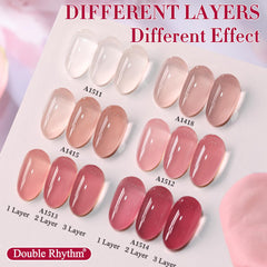 Double Rhythm top coat bottle provides brilliant shine and protection.