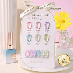 Double Rhythm UV/LED cure-ready gel polish for quick home manicures.