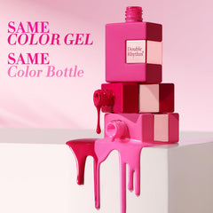 Double Rhythm warm-water shake enhances color consistency before application.
