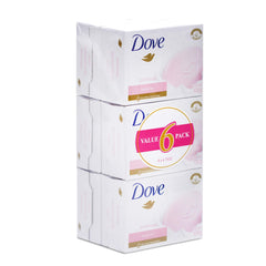 Dove Beauty Cream Bar Soap in pink cleanses gently while boosting moisture.