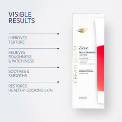 Dove body serum portrait usage showing all-over hydration.