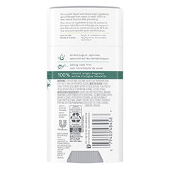 Dove Care by Plants Tea Tree Deodorant Stick front view emphasizing 99 percent natural origin ingredients