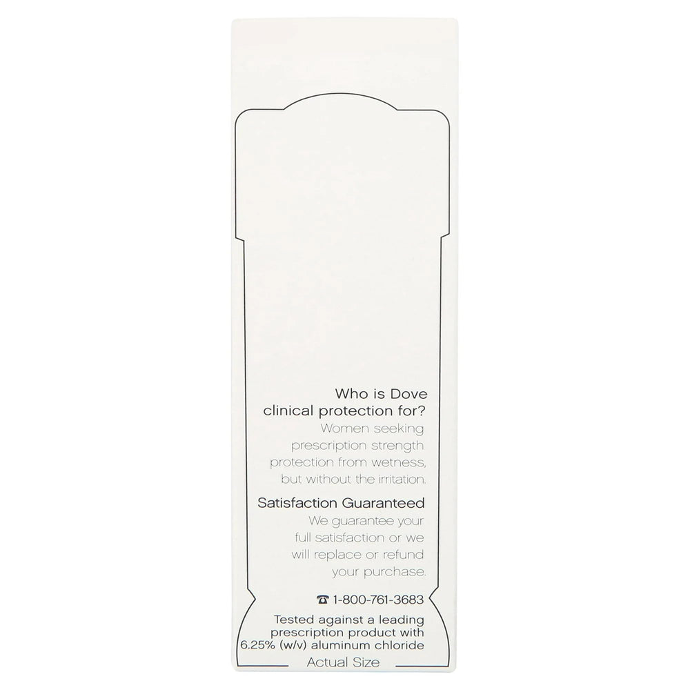 Dove Clinical Protection Cool Essentials deodorant stick with cucumber and green tea scent notes.