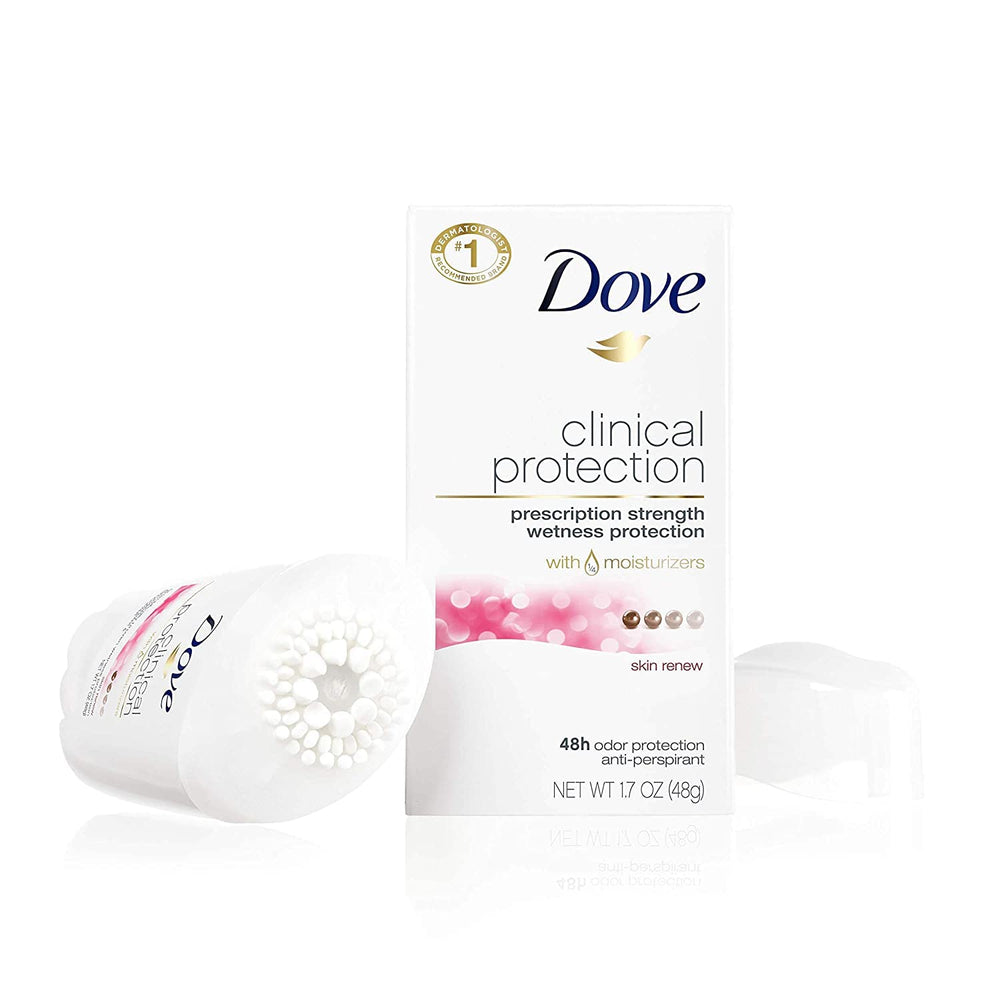 Dove Skin Renew being applied smooth for underarm protection.