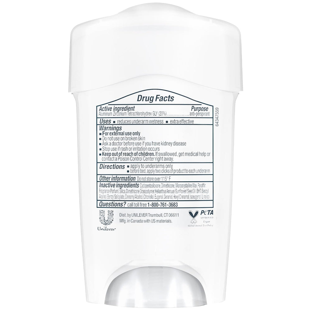 Dove Clinical Strength deodorant application demonstrating smooth glide and protection.