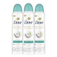 Dove Coconut Water & Lime Dry Spray bottle on display, fresh and ready to use.