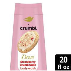 Close-up of Dove Crumbl wash foam showing creamy lather.
