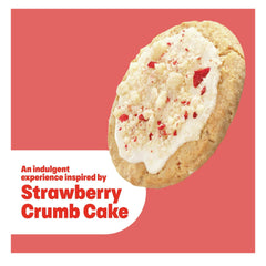 Dove Crumbl scent notes featuring vanilla glaze and strawberry cookie aroma.