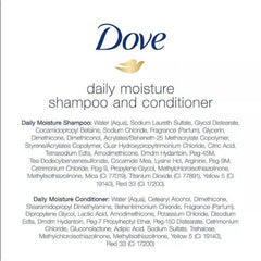 Dove Daily Moisture hair after use showing silky soft results.