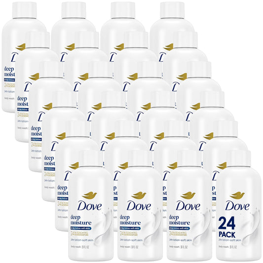 Dove Deep Moisture travel pack front view for on-the-go hydration.