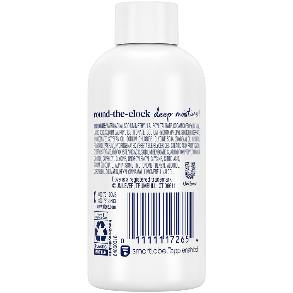 Dove Deep Moisture travel pack side view highlighting portable packaging.