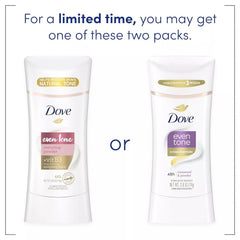 Dove Even Tone niacinamide underarm ingredients show a skin restoring complex.
