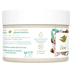 Dove Peppermint Bark scrub lather rich and creamy