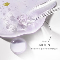 Dove ingredients graphic features collagen and biotin for hair texture